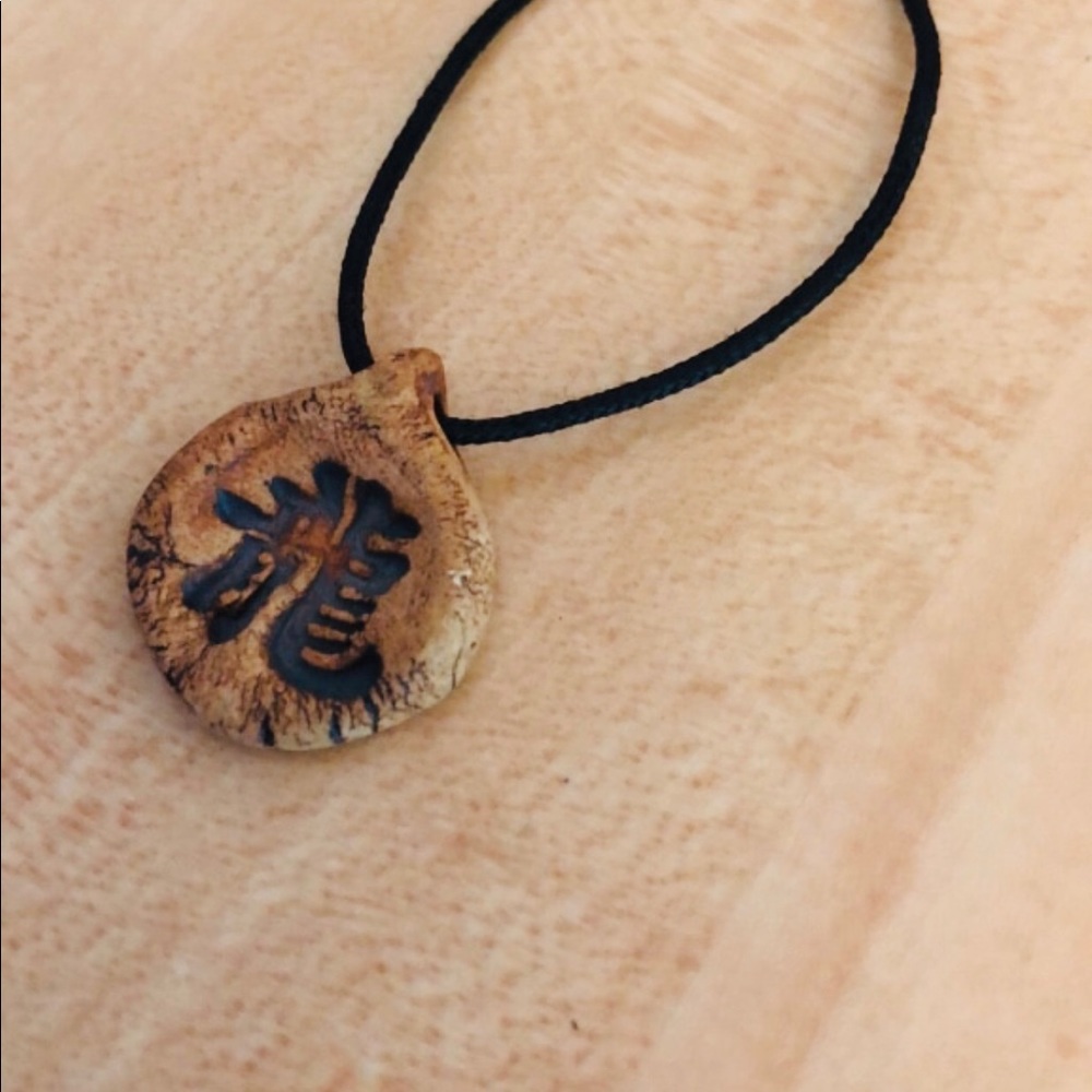 Handmade Chinese zodiac dragon necklace
